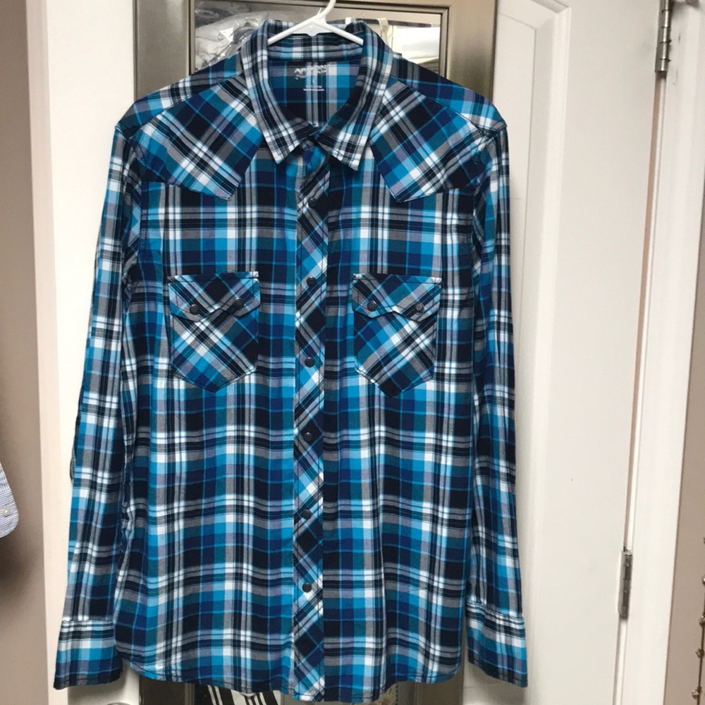 Arizona Western Style Cotton Button Down